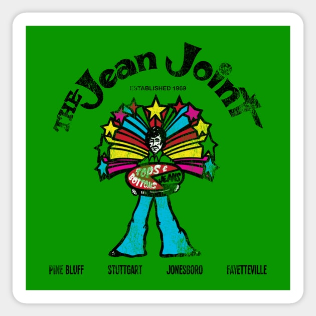 The Jean Joint Arkansas Sticker by rt-shirts